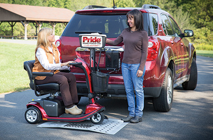 sos mobility mart vehicle lift carrier trailer hitch class 3 c suv rv are hatchback wheelchair scooter senior elderly outside exterior lift