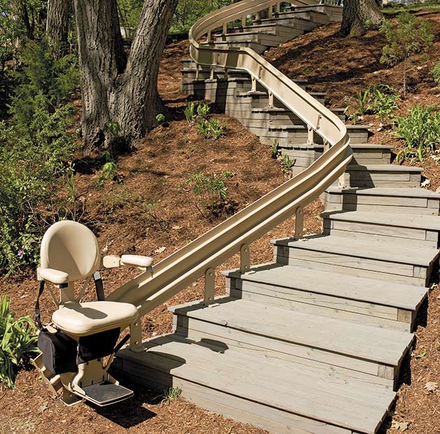 san diego liftchair stairglide outdoor curved chairlift cre2101e bruno