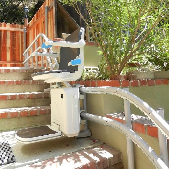 san ciego exterior staircase outside stairglide chairlift