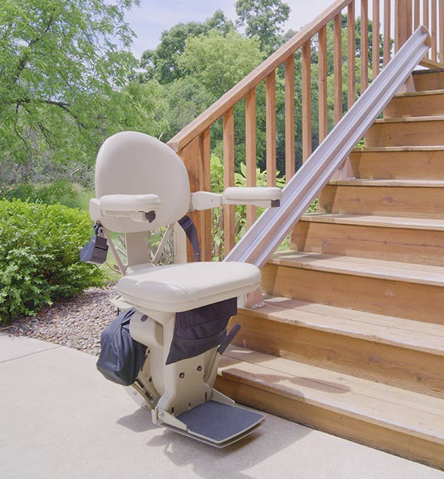 Bruno SRE2010E outdoor outside exterior stairlift